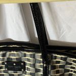 Kate Spade : Black and Cream Tote Bag- Red Storybook Lining- Silver Tone Photo 10