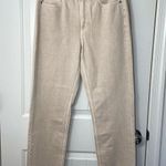 American Eagle NWOT women’s light tan mom straight jean denim pants jeans size 6 Photo 0