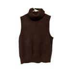 Jessica Simpson  Brown Sleeveless Turtleneck Sweater Vest | Women’s M Photo 1