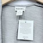 Donni Ribbed Lightweight Open Front Cardigan in Light Grey One Size NWT Gray Photo 1