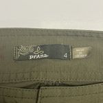 prAna  Olive Green Outdoor Nylon Blend Adjustable Waist Capri Pants- Size 4 Photo 13