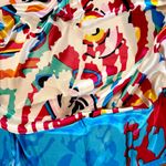 VTG RETRO Abstract Multicolor artwork Square oversized silky scarf 35’/35’ Multiple Photo 2