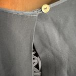 JONATHAN SIMKHAI | Silk Navy Blue Crossbar Romper Jumpsuit | Size Medium Photo 9