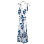 Victoria Dunn Womens Floral Sleeveless King Street Maxi Dress French Blue Large Photo 3