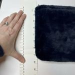Hat Attack Faux Fur Clutch Blue Black New Photo 8