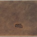 RFID Blocking Mens Genuine leather Bifold Long Wallet Photo 0