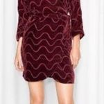 & Other Stories & Other Stories Vevet Devore Wrap Dress Burgundy 34 4 Maroon Red NWT Photo 0