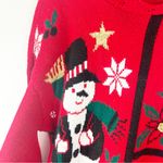 NUTCRACKER Red Long Sleeves Christmas Graphic Prints Sweater, Size Medium Photo 6