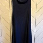 La Femme Women’s 8 Navy Blue Lined Off the Shoulder Gown Formal Dress Mother Photo 0