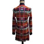 Anthropologie  Cardigan Womens Size XS Plaid Multicolor‎ Long-Sleeve Open Front Photo 1