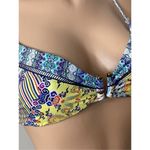 Nanette Lepore New. Nanette Lapore gold and blue dragon bikini. Small. Photo 5