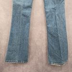 Mossimo Supply Co Denim Blue Jean Flare Bottoms Floral Pants Junior Size 7 Photo 5