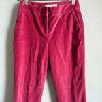 Boden Velvet Pants Women’s US 4L Pink Bright‎ Luxe Straight Leg Barbiecore Size undefined Photo 3