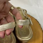 Cole Haan Cole Haan Nike Air Sole Women's Gold Metallic Strappy Sandals Size 7.5 Photo 3