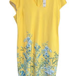 NY & Company Low V MIDI Dress Sz XXL NWT Yellow Photo 0