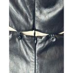 Nanushka Dress Women Large Black Faux Leather Layan Mini NWT Whimsigoth Goth Photo 7