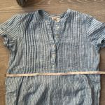 Faherty  Gemina Blue Striped Linen Mini Dress XS Photo 10
