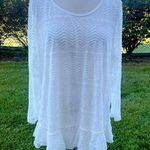 Krazy Kat  White Lace Baby Doll Tunic Photo 1