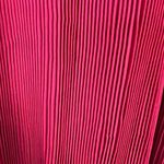 Anrabees Midi Dress XL Maroon Pleated Long Puff Sleeve Ruffle A Photo 11