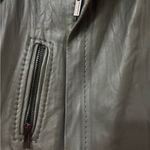 BCBGMAXAZRIA  Taupe Leather Vest Photo 2