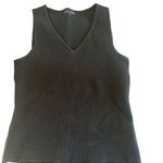 Marled Tank V Neck Black Shirt Size small NWoT knit‎ style top vest ribbed Photo 0