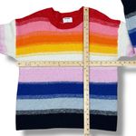 Old Navy  Rainbow Stripe‎ Chunky Oversized Slouchy Pullover Sweater Medium Tall Photo 11