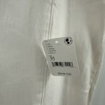 Free People WE THE FREE x  Curvy Jeans Size 35 NWT White Denim Plus Curvy Raw Hem Photo 4