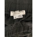 Vintage 80s Women's Black Metallic High Waist Long Woven Wool? Maxi Skirt Small Photo 4