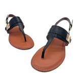 Tommy Hilfiger Tommy Hilfiger Thong Sandals Womens 10M Black Buckle Detail Summer Shoes Photo 3