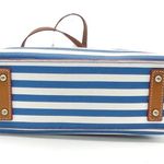 Dooney & Bourke Sullivan Tote Blue & White Striped Shoulder Bag Coastal Preppy Photo 5