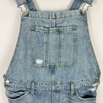 Lucky Brand  Cutoff Shortalls Women XL Light Wash Distressed Coastal Cowgirl Boho Photo 4