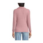 Lands' End  Long Sleeve Brushed Rib Wrap Top Size Medium Photo 2