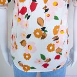 Kate Spade NEW ‎ botanical garden cotton button-front shirt floral print, size 00 Photo 7