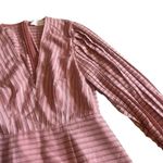 Keepsake The Label Long Sleeve Waterfall Dress Dusty Rose Size Medium Women's Pink Photo 3