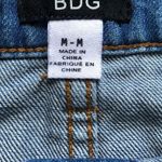 BDG Urban Outfitters Button Front Frayed Hem Denim Skirt Photo 3