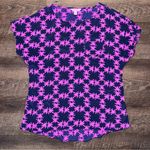 Lilly Pulitzer  “Get Hoppy” Pink/ Blue Women's Silk Top Size Small Photo 0
