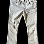 CAbi Womens Mid Rise White Boot Cut Slim Denim Jeans 2 Photo 0