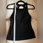 Athleta NWT  Maldives High Neck Tankini Swim Top size 34B/C Black Photo 7