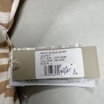 A' LA CARTE Print Suede Collar Shirt Jacket Size Large Crean Tan New With Tags Photo 7