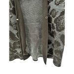 Misook Animal-Print Ottoman Jacket Women's Small Arctic Black Open Front Photo 8