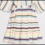 Anthropologie  Lost + Wander Patti Puff Sleeve Striped Ruffle Tassle Dress Photo 11