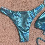 NEW Metallic Blue Bikini Photo 1