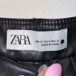 ZARA  The Marine Straight Faux Leather Pants US Size O Photo 7