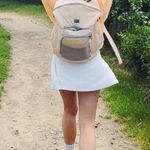 Varley  white mini tennis skirt with spandex shorts Photo 0