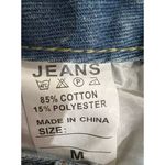 Jean Denim Shorts ~ Size Medium ~ Frayed Hem Blue Photo 3