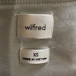 Wilfred ‎ Aritzia Saturn Ecovéro Tie Waist Midi Dress Light Gray XS Photo 8