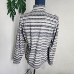 L.L.Bean Grey Fair Isle Print Light Fleece Zipper Jacket Photo 6