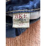 BKE Denim Lily Stretch Crop Jeans Size 28 Blue Mid Rise Flare Capri Photo 2
