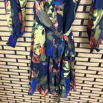 Alex Marie ‎ Blue Floral Dress Size 6 Photo 7