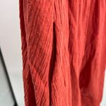 Bloomchic  burnt orange 18-20 plus slub cotton knee length vneck keyhole pockets Photo 4